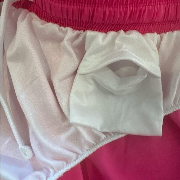 Apex Athletic Shorts Size Large Hot Pink Elastic Waistband White Lining - Picture 6 of 10